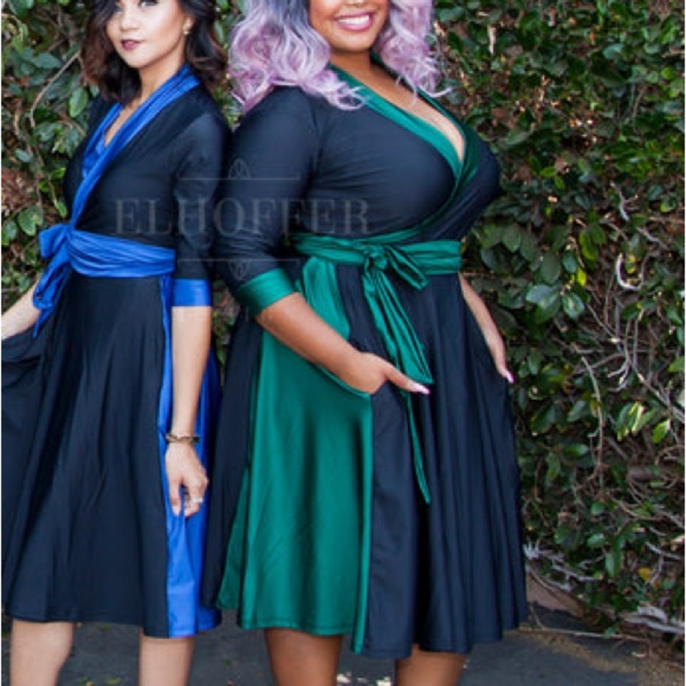 Elhoffer Design Magical Midi Dress - Size L - EUC